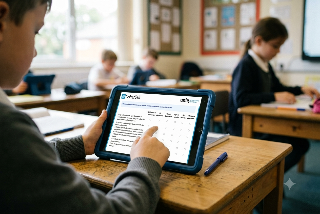 Alumnado de Educación Primaria trabajando en el aula